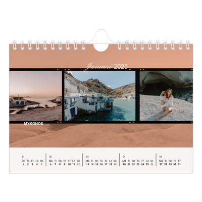 Fotokalender A5 Enkel — Äventyrslängtan [Januari]