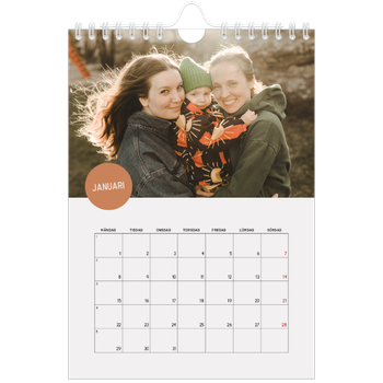 Fotokalender A5 Enkel — Fotoklistermärke