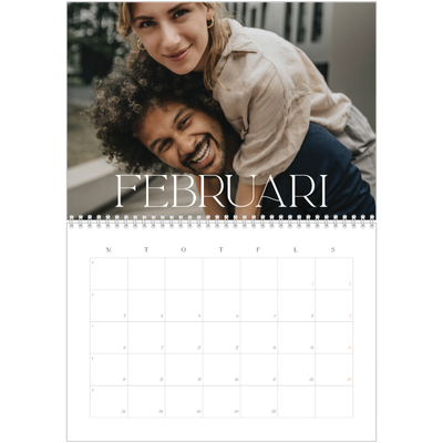 Fotokalender A3 Klassisk (30 x 40 cm) — Stora bilder [Februari]