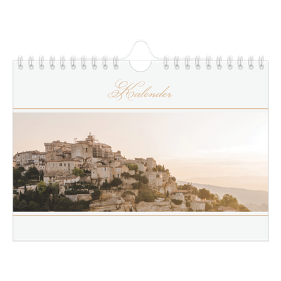 Fotokalender A5 Enkel — Elegant guld [omslag]