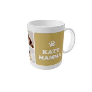 Fotomugg — Kattmamma - Färg