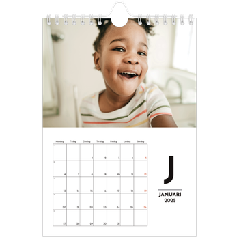 Fotokalender A5 Enkel — Bokstav i fokus