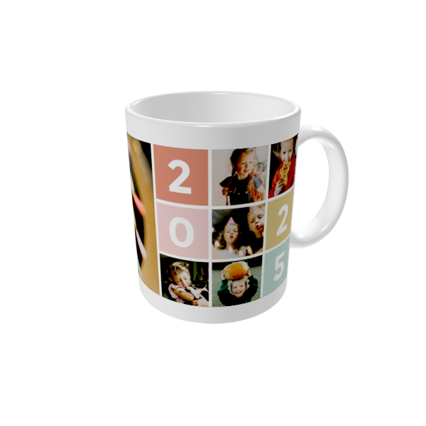 Fotomugg — Färgglada typsnitt