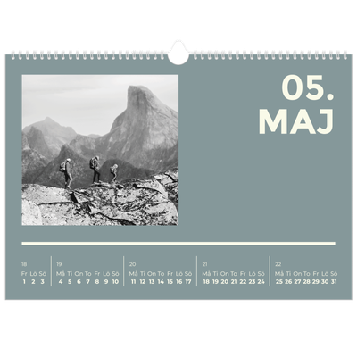 Fotokalender A3 Enkel — Modern och djärv [omslag]