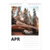 Fotokalender A5 Enkel — Vit kalender [April]