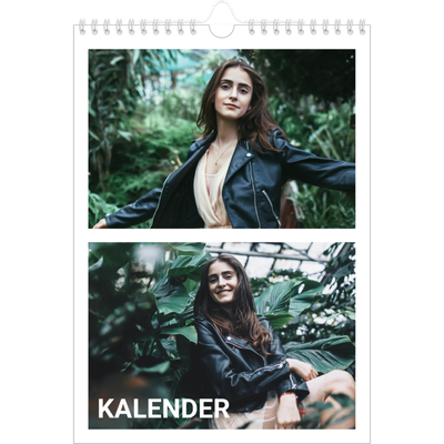 Fotokalender A4 Enkel (20 x 30 cm) — Stor månad [omslag]