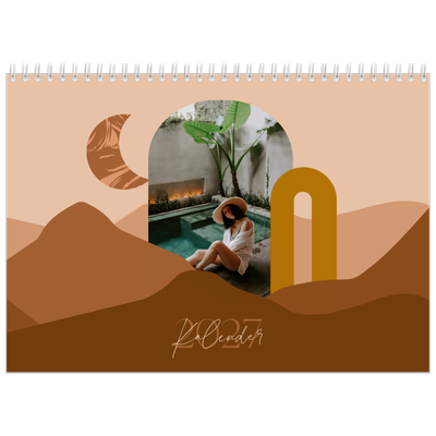 Fotokalender A3 Klassisk (30 x 40 cm) — Neutrala berg [omslag]