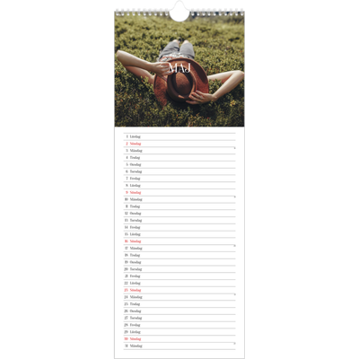 Fotokalender Smal  — Oändlig flykt [Maj]