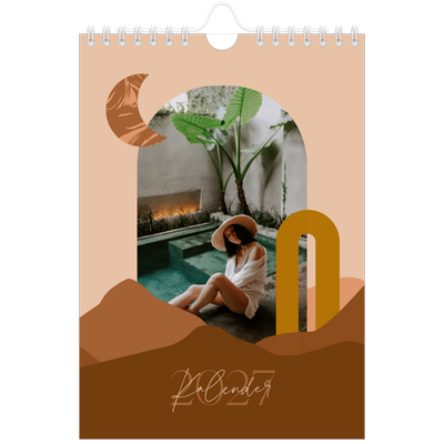Fotokalender A5 Enkel — Neutrala berg [omslag]