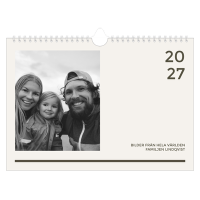 Fotokalender A4 Enkel — Modern och djärv [omslag]