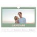Fotokalender A4 Enkel — Retro ramar [Januari]