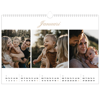 Fotokalender A3 Enkel — Fotolister