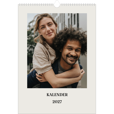 A3 Årskalender — Simpel och modernt [omslag]
