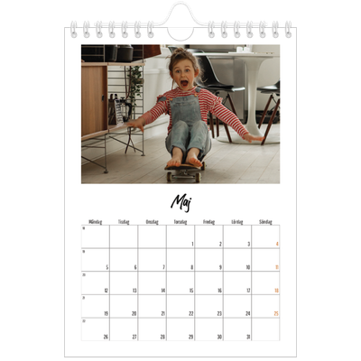 Fotokalender A5 Enkel — Boken om mig [omslag]