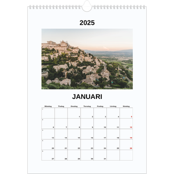 Fotokalender A3 Enkel — Enkel bild