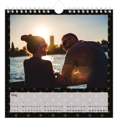 Årskalender kvadratisk — Geometrisk [omslag]