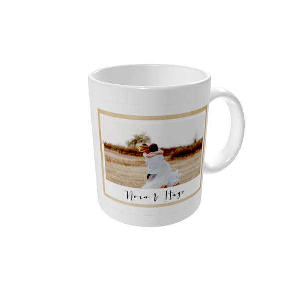 Fotomugg — I en ram