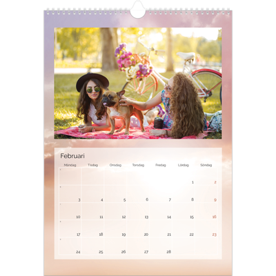 A3 Årskalender — Moln [Februari]