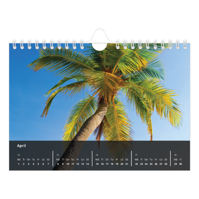 Fotokalender A5 Enkel — Transparent kalender [April]