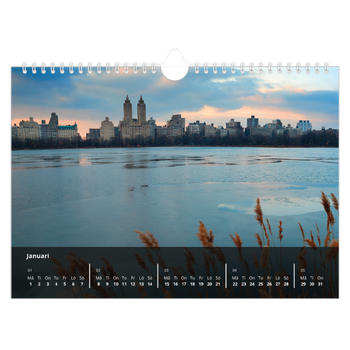 Fotokalender A4 Enkel — Transparent kalender