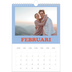 Fotokalender A4 Enkel (20 x 30 cm) — Retro ramar [Februari]