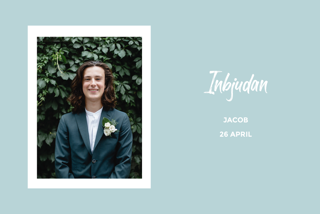 Inbjudningar — Aqua blå