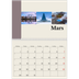 Fotokalender A3 Klassisk (30 x 40 cm) — Världens sevärdheter [Mars]