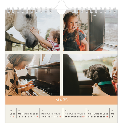 Årskalender kvadratisk — Pastellkapitel [Mars]