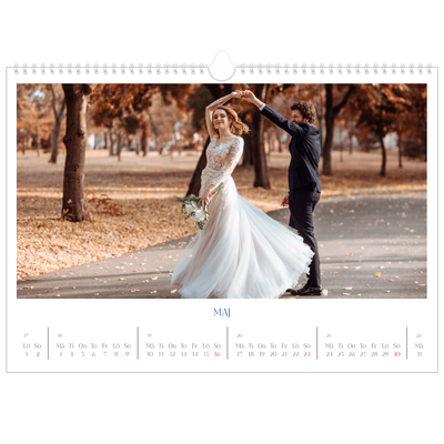 Fotokalender A3 Enkel — Koboltklassiker [Maj]