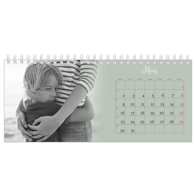 Skrivbordskalendrar — Grön dimma [Mars]