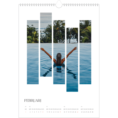 A3 Årskalender — Resemosaiker [Februari]