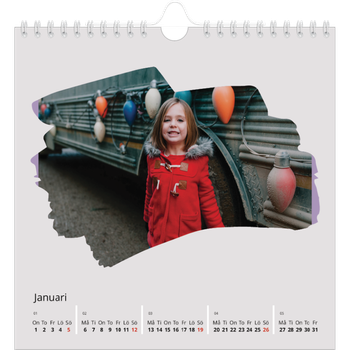 Fotokalender Kvadratisk — Målade bildfält