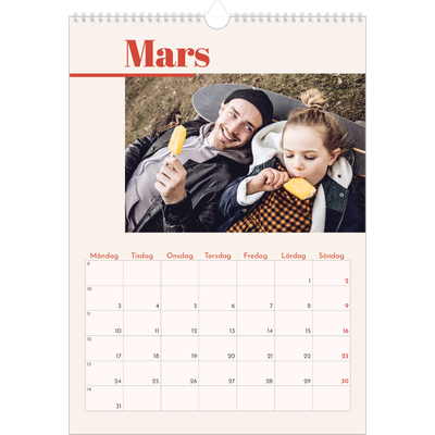 A3 Årskalender — 90-talets nostalgi [Mars]