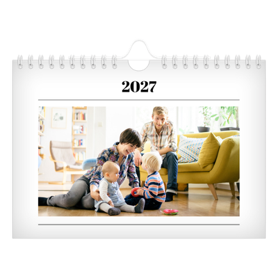 Fotokalender A5 Enkel — Tidningsstil [omslag]