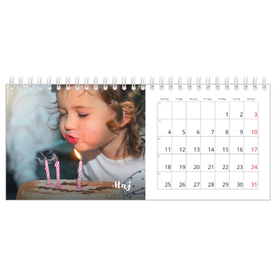 Skrivbordskalendrar — Handskrift på bilden [omslag]