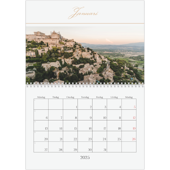 Fotokalender A3 Klassisk — Elegant guld