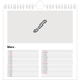 Årskalender kvadratisk — Designa din egna fotoprodukt [Mars]