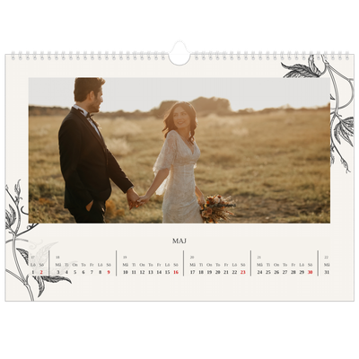 Fotokalender A3 Enkel — Bläck & murgröna [Maj]