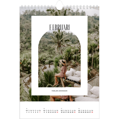 Fotokalender A4 Enkel (20 x 30 cm) — Det öppna valvet [Februari]