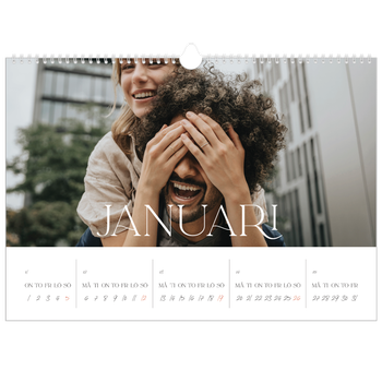 Fotokalender A3 Enkel — Stora bilder