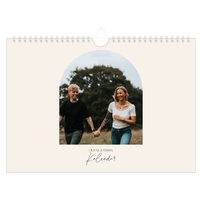 Fotokalender A4 Enkel — Minnen i valv [omslag]