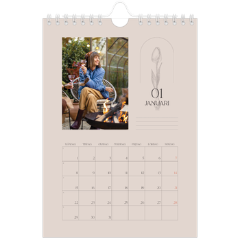 Fotokalender A5 Enkel — Enkel botanisk