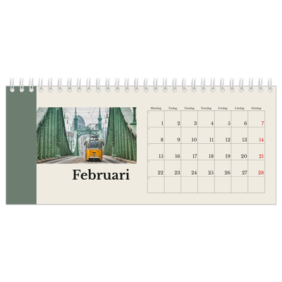 Skrivbordskalendrar — Världens sevärdheter [Februari]