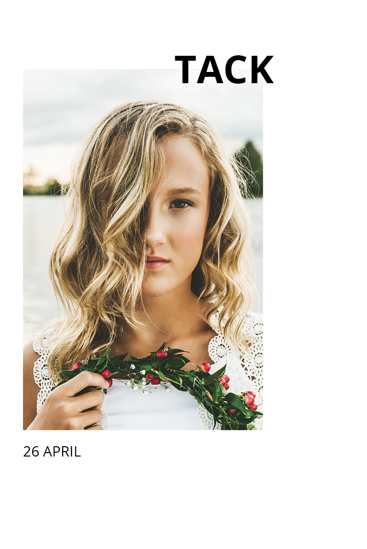 Tack — Mordern konfirmation