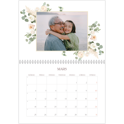 Fotokalender A3 Klassisk (30 x 40 cm) — Bohemisk stil [Mars]