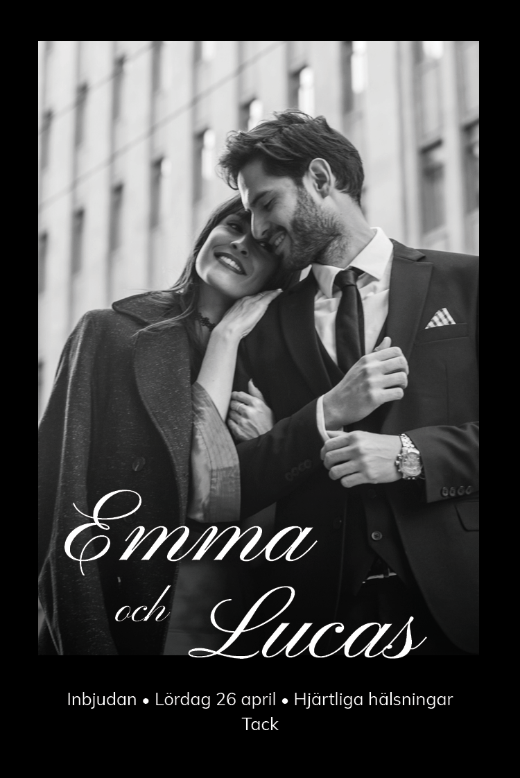 Inbjudningar — Svart