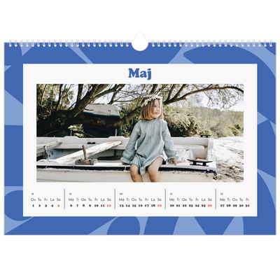 Fotokalender A3 Enkel — Färgglada mönster [omslag]