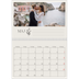 Fotokalender A3 Klassisk (30 x 40 cm) — Initialer i blom [Maj]
