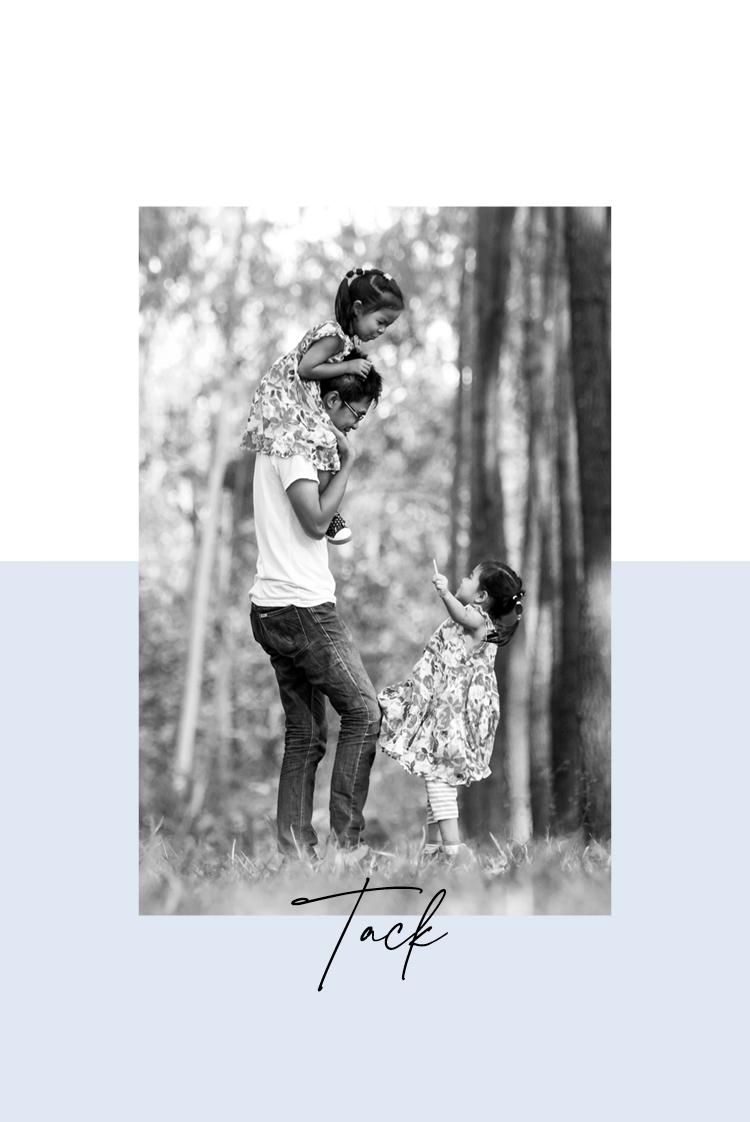 Tack — Blått tack