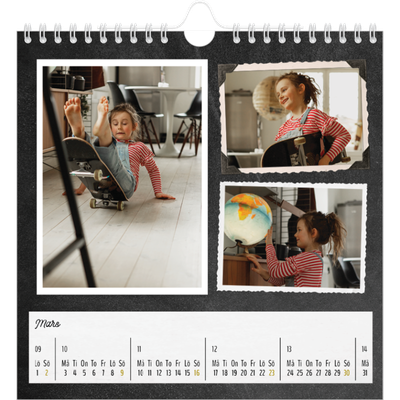 Årskalender kvadratisk — Bildsamling [Mars]